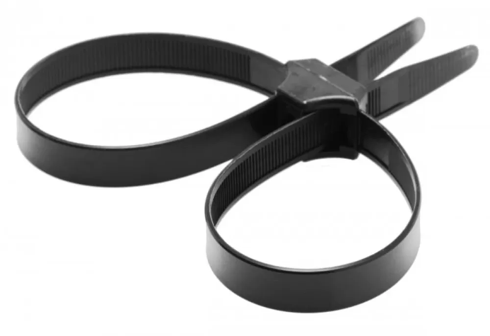 Fashion Healthy & Active 10pk Black Tie Cuffs