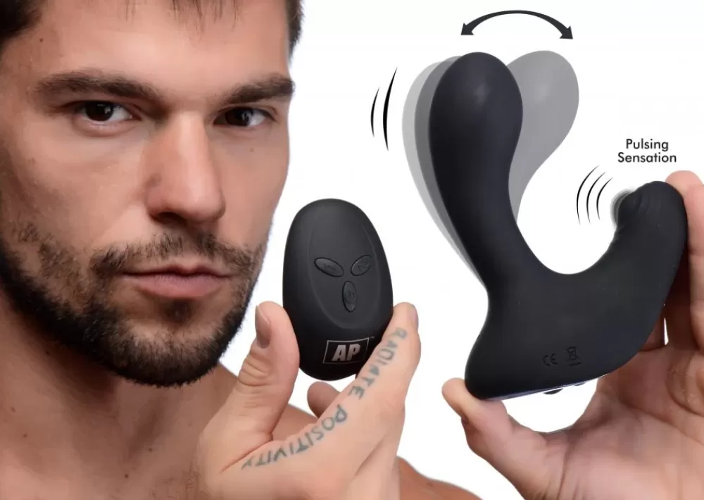 Discount Healthy & Active 10X P-Pulse Taint Tapping Silicone Prostate Stimulator with Remote
