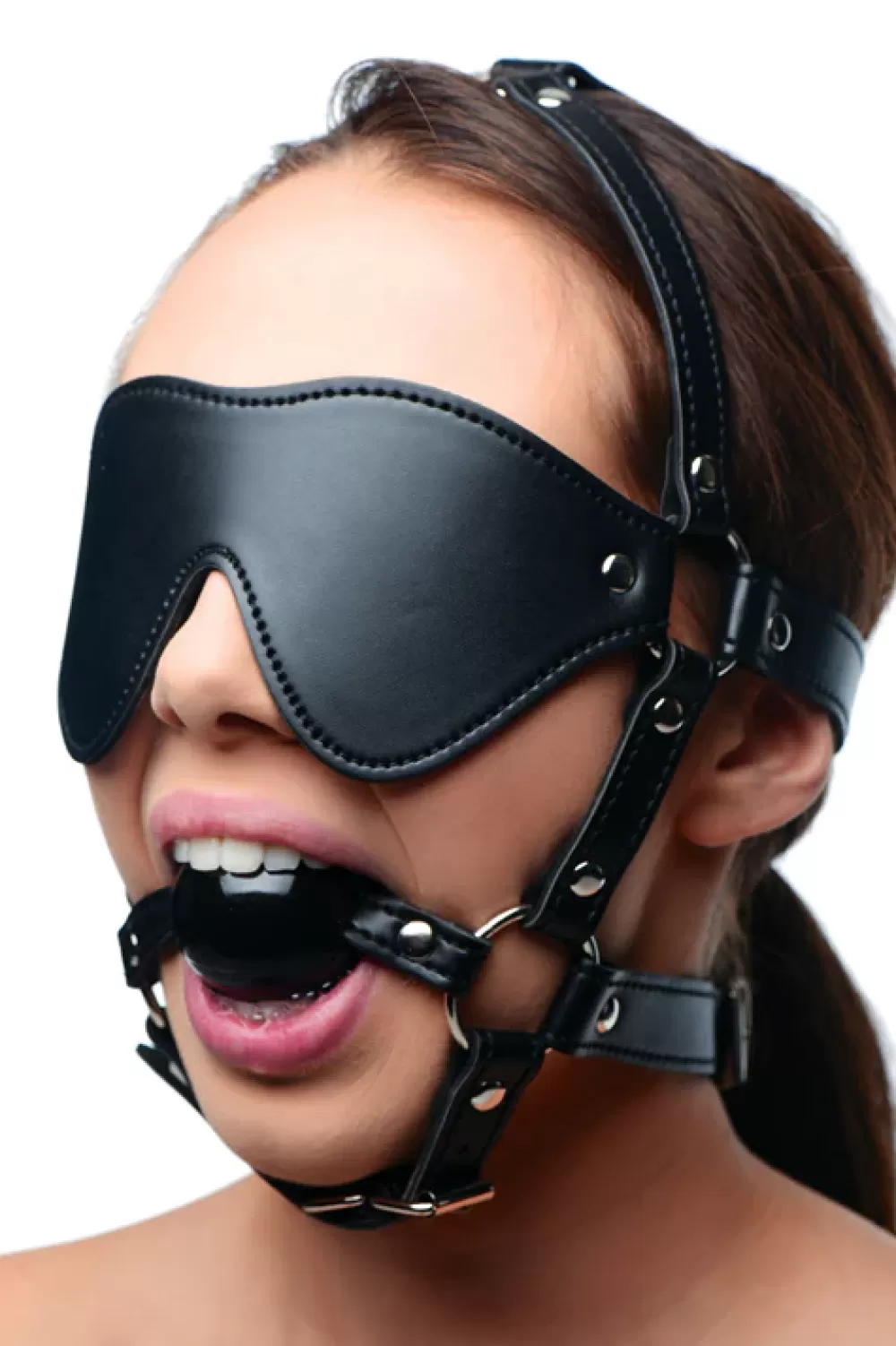 Fashion Healthy & Active Blindfold Harness and Ball Gag