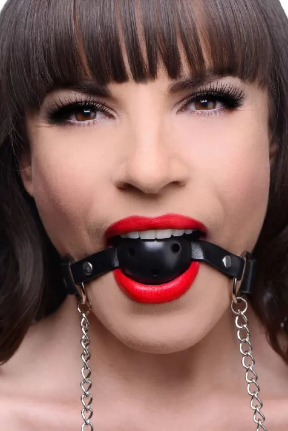 Fashion Healthy & Active Breatheable Ball Gag and Nipple Clamps