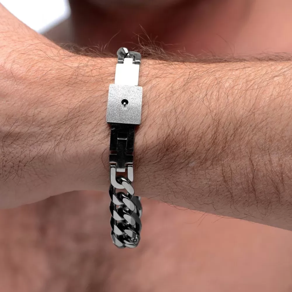 Hot Healthy & Active Chained Locking Bracelet and Key Necklace