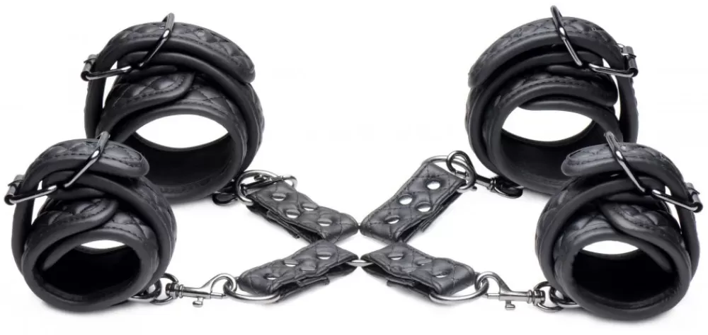 Clearance Healthy & Active Concede Wrist and Ankle Restraint Set With Bonus Hog-Tie Adaptor