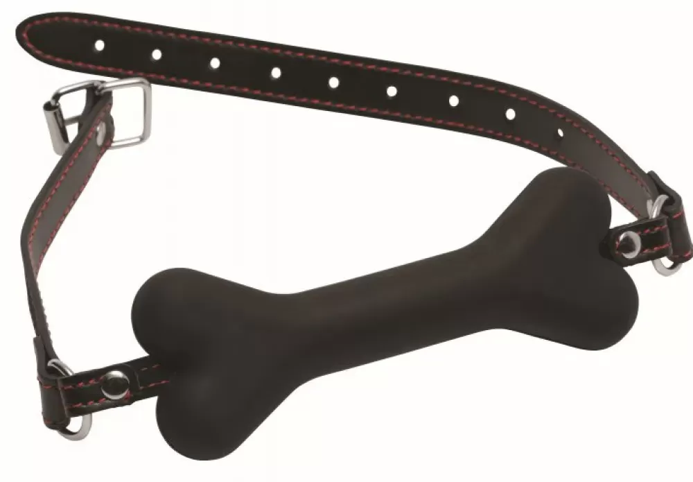 Fashion Healthy & Active Hound Adjustable Dog Bone Gag