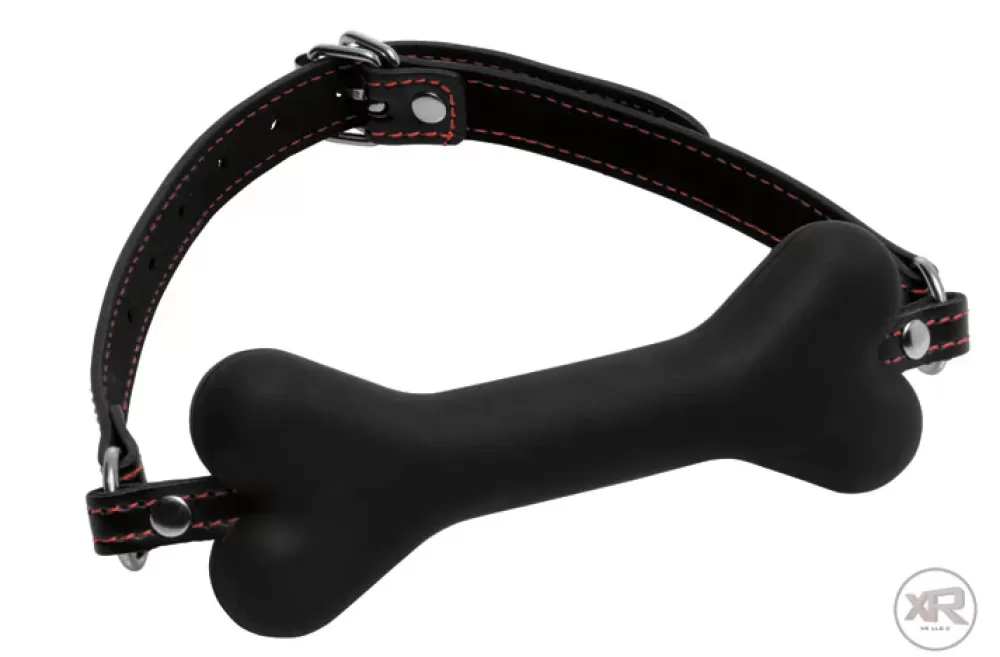 Fashion Healthy & Active Hound Adjustable Dog Bone Gag