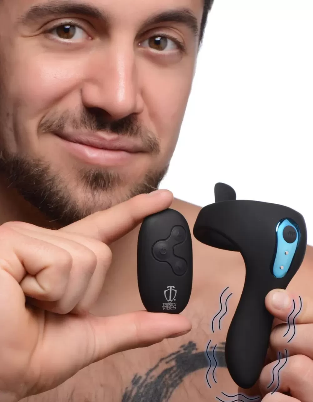 Best Healthy & Active Power Taint 7X Silicone Cock and Ball Ring with Remote