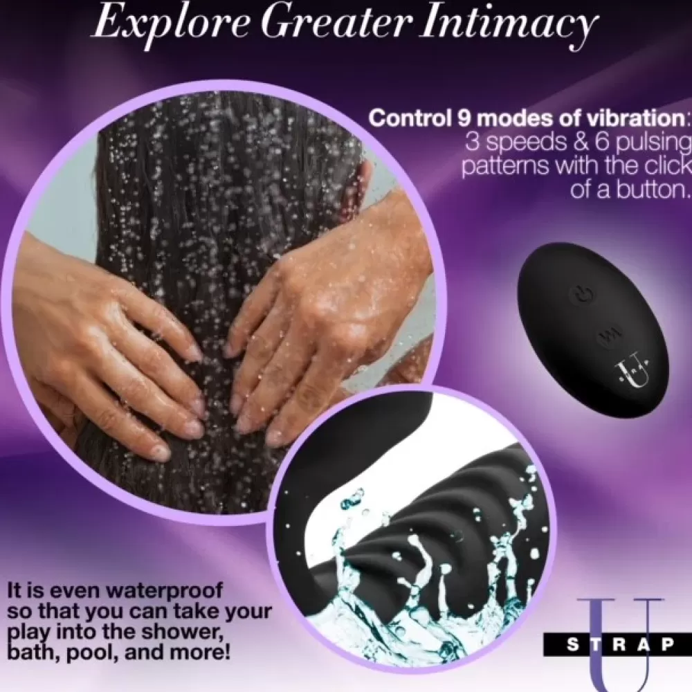 Sale Healthy & Active Pro Rider 9X Vibrating Silicone Strapless Strap On with Remote Control
