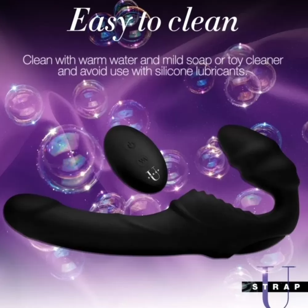 Sale Healthy & Active Pro Rider 9X Vibrating Silicone Strapless Strap On with Remote Control