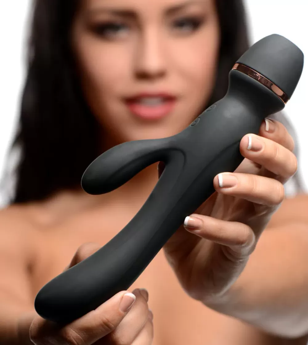 Cheap Healthy & Active Shegasm Supreme 3 in 1 Silicone Suction Rabbit Vibe