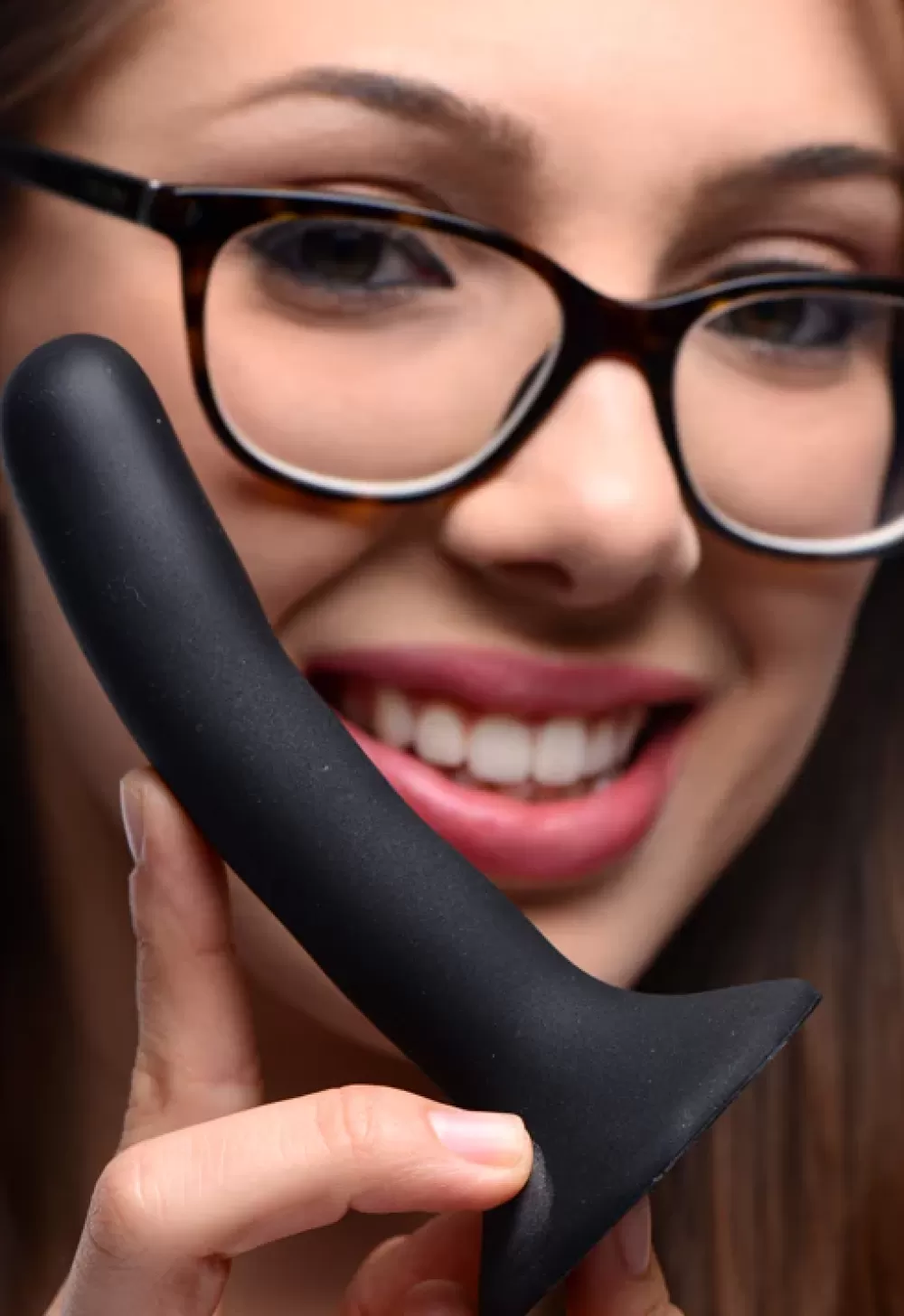 New Healthy & Active Slender Black Silicone Strap-On Dildo